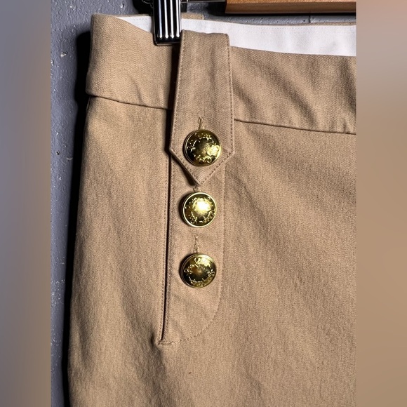 LILLY PULITZER 37" parrish bi-stretch crop flare pant in evening sand.  Size 12 - Picture 6 of 12